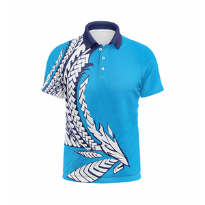 Blaues Polo-Jersey-Bandmuster