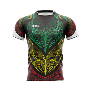 Maßgeschneidertes, wunderschön gemustertes Rugby-Trikot