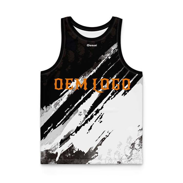 Benutzerdefiniertes Logo Summer Wicking Training Gym Singlets Herren-Tanktops