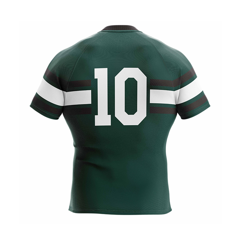 Grünes Rugby-Trikot Nr. 10