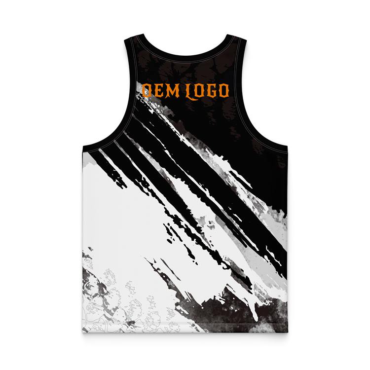 Benutzerdefiniertes Logo Summer Wicking Training Gym Singlets Herren-Tanktops