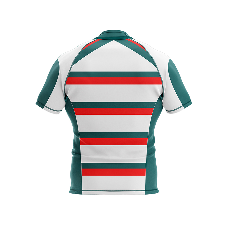 Gestreiftes Rugby-Team-Sporttrikot