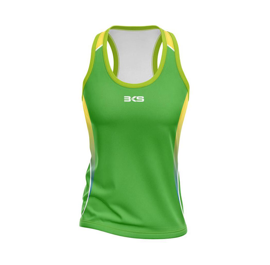 Hochwertiges, im neuen Stil bedrucktes Großhandels-Tanktop für Damen, Fitness-Trainings-Singlet